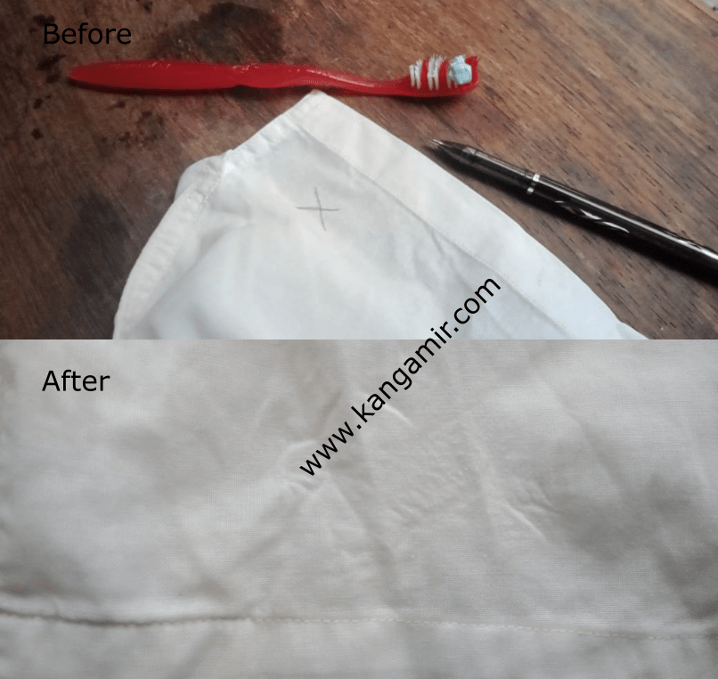 Cara menghilangkan noda tinta pulpen di pakaian